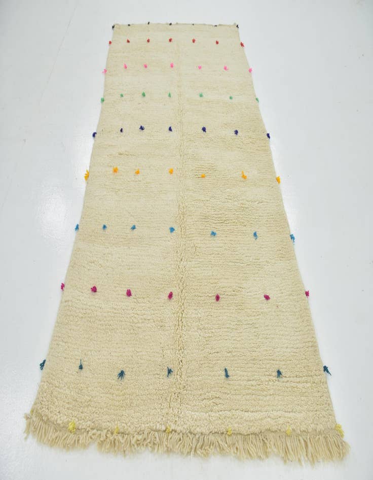 Detail image of 4' 9 x 8' 2  Hand Knotted Moroccan Wool Rug