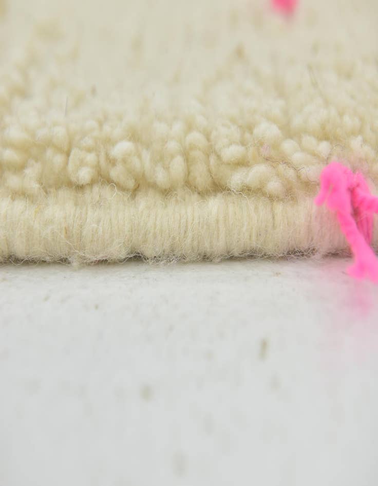 Detail image of 4' 9 x 8' 2  Hand Knotted Moroccan Wool Rug