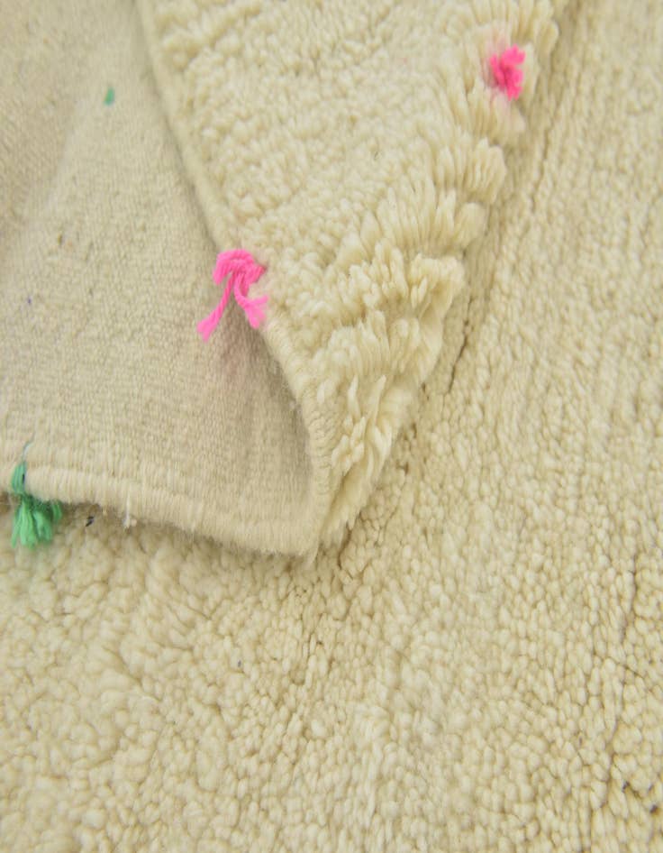 Detail image of 4' 9 x 8' 2  Hand Knotted Moroccan Wool Rug