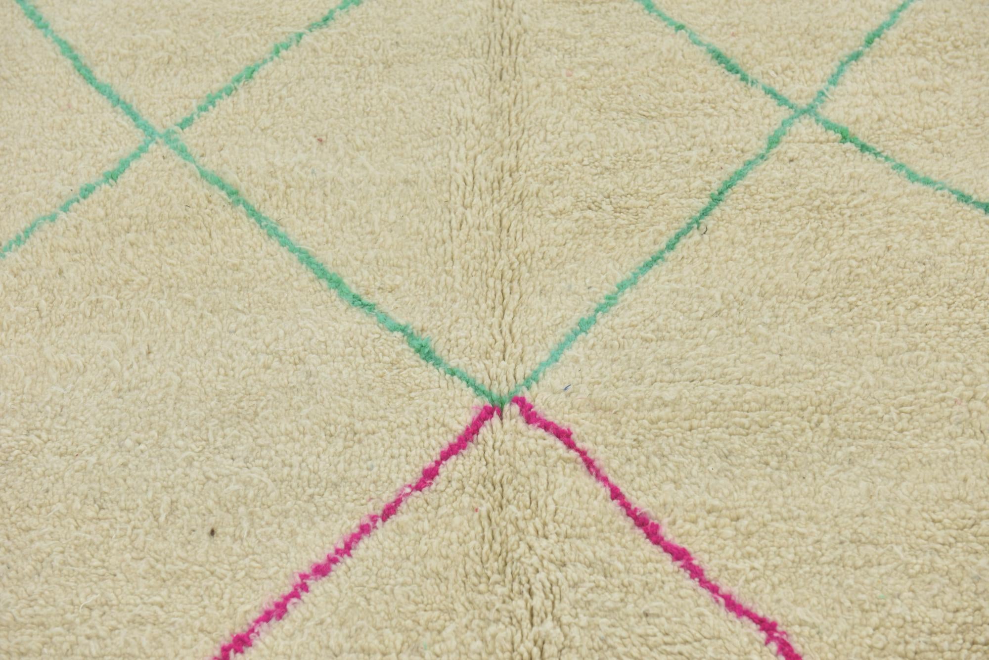 5' 2 x 8' Hand Knotted Moroccan Wool Rug
