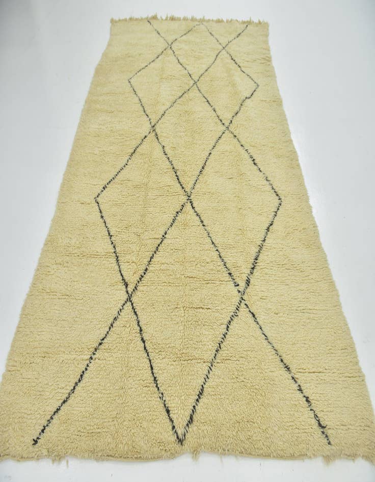 Detail image of 6' 6 x 9' 7 Hand Knotted Moroccan Wool Rug