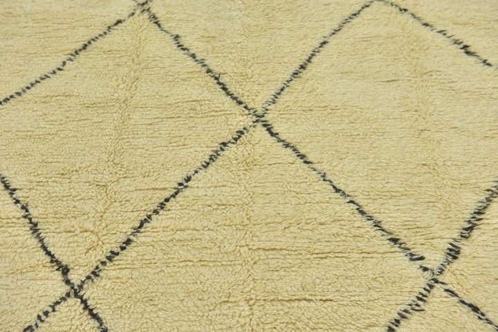 6' 6 x 9' 7 Hand Knotted Moroccan Wool Rug