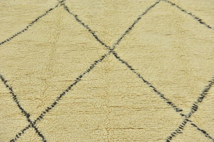 Detail image of 6' 6 x 9' 7 Hand Knotted Moroccan Wool Rug