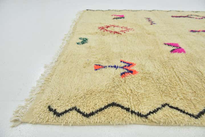 6' 4 x 9' 6 Hand Knotted Moroccan Wool Rug