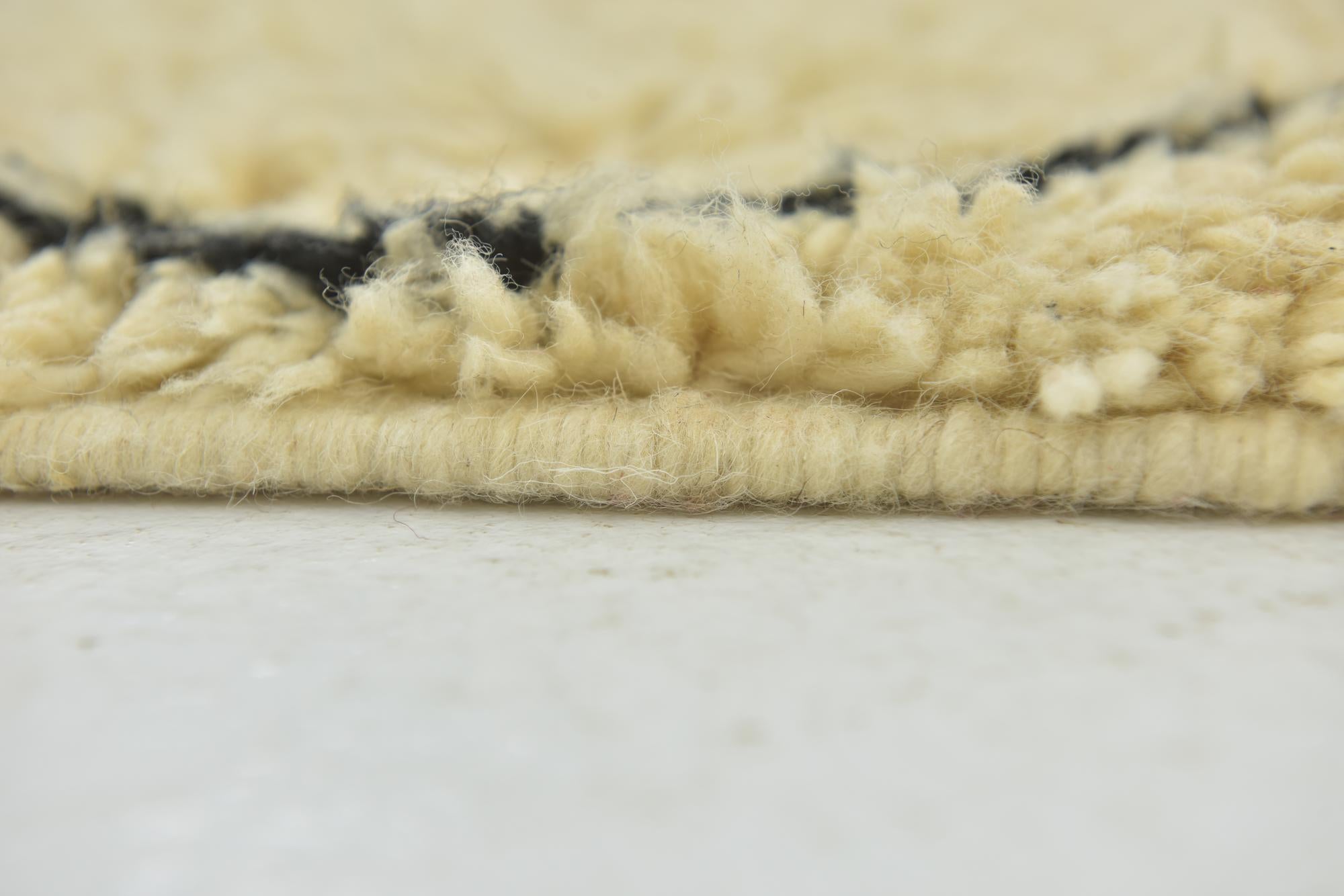 6' 4 x 9' 6 Hand Knotted Moroccan Wool Rug