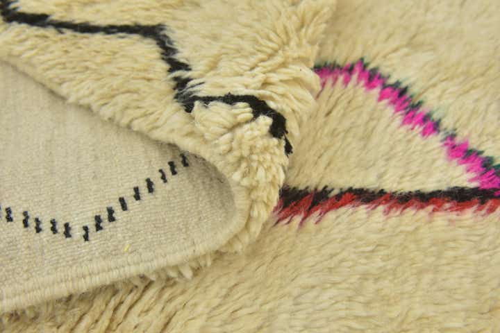 6' 4 x 9' 6 Hand Knotted Moroccan Wool Rug