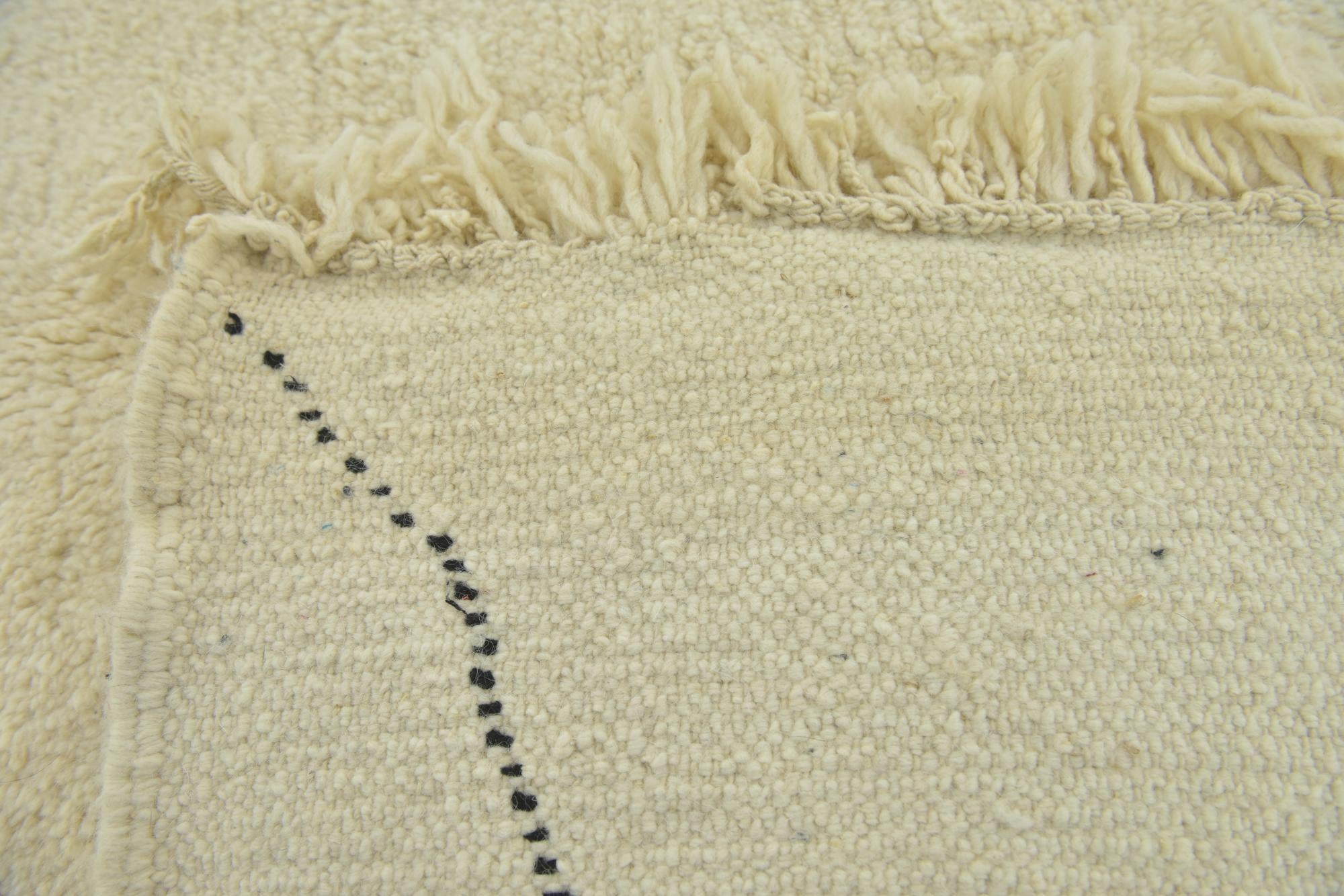 6' 7 x 9' 5 Hand Knotted Moroccan Wool Rug