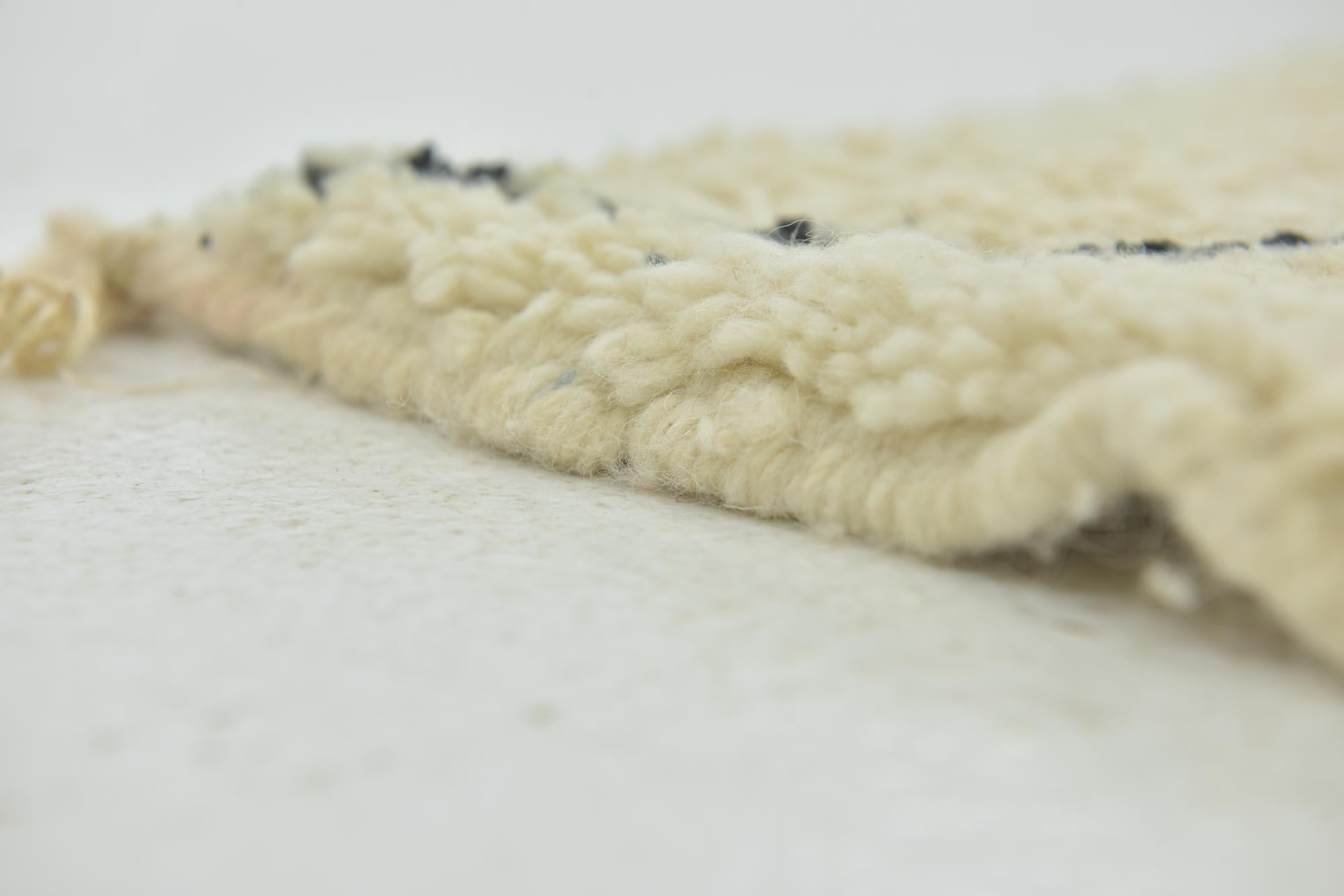6' 7 x 9' 5 Hand Knotted Moroccan Wool Rug