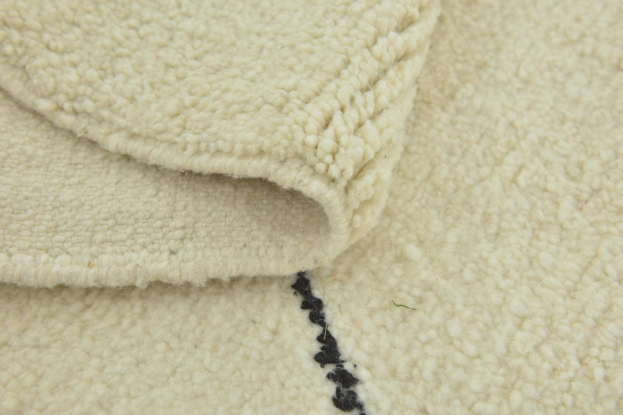 6' 8 x 10' Hand Knotted Moroccan Wool Rug