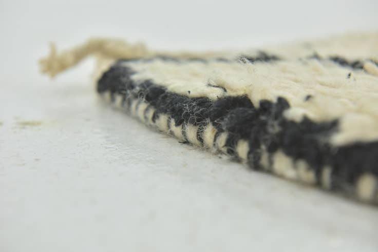 Detail image of 6' 6 x 9' Hand Knotted Moroccan Wool Rug