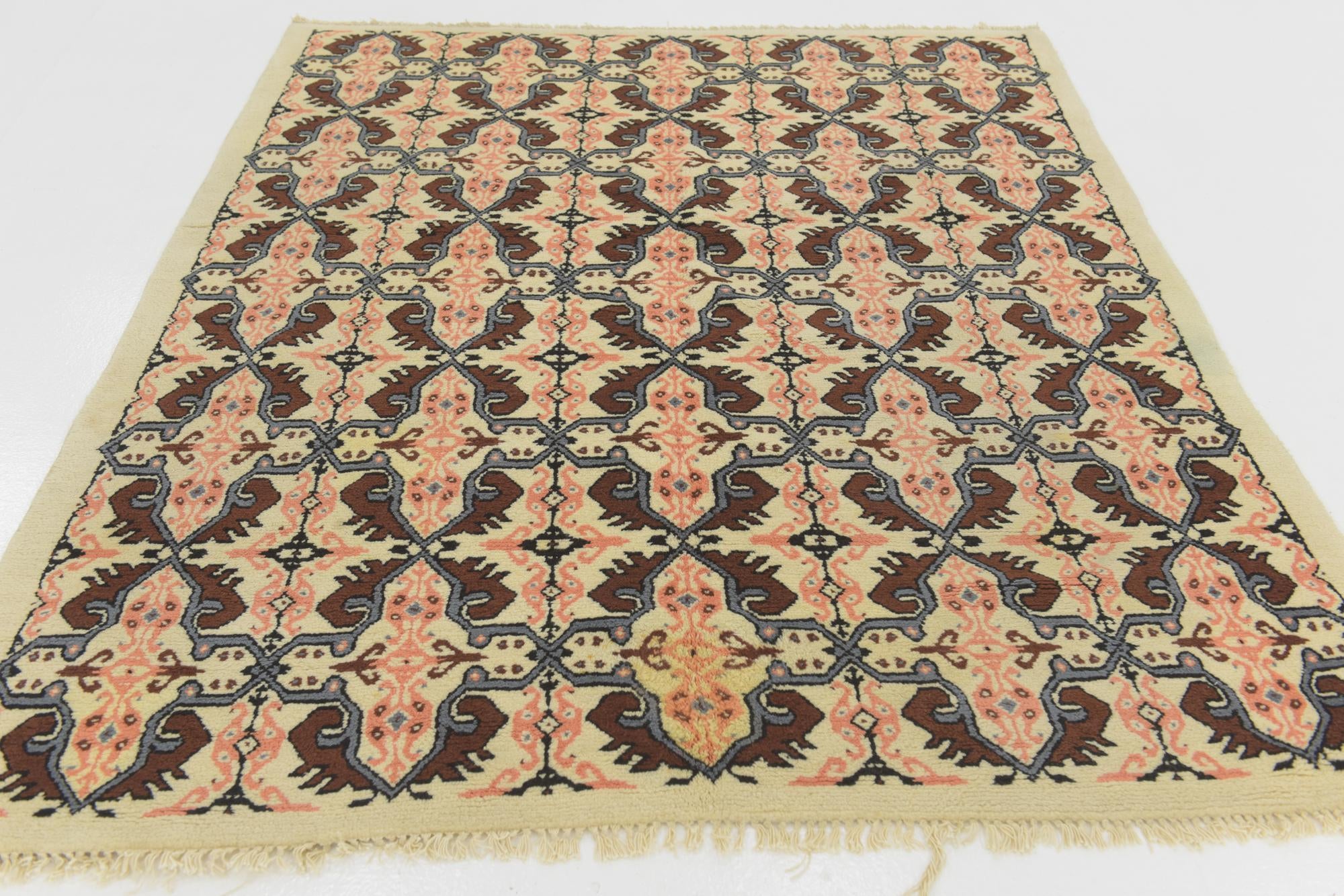 5' 8 x 7' 2 Hand Knotted Moroccan Wool Rug
