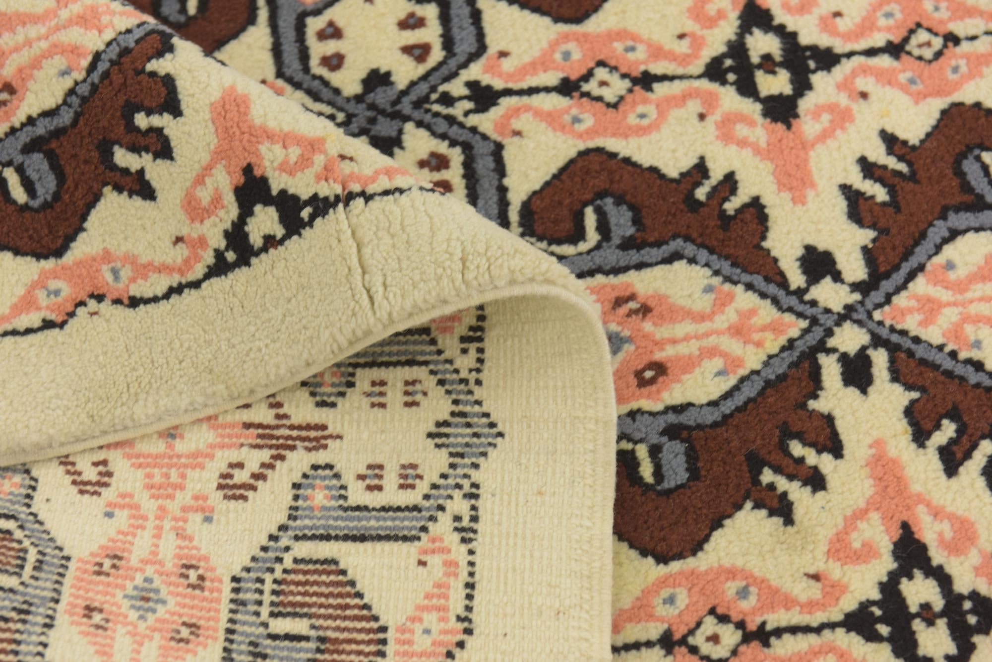 5' 8 x 7' 2 Hand Knotted Moroccan Wool Rug