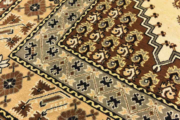 6' 7 x 9' 10 Hand Knotted Moroccan Wool Rug