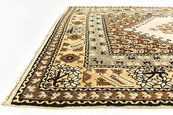 6' 7 x 9' 10 Hand Knotted Moroccan Wool Rug