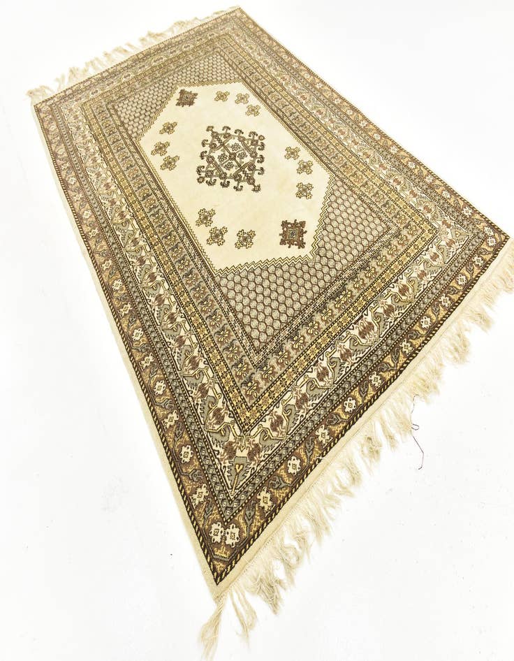 Detail image of 6' 6 x 9'  Hand Knotted Moroccan Wool Rug