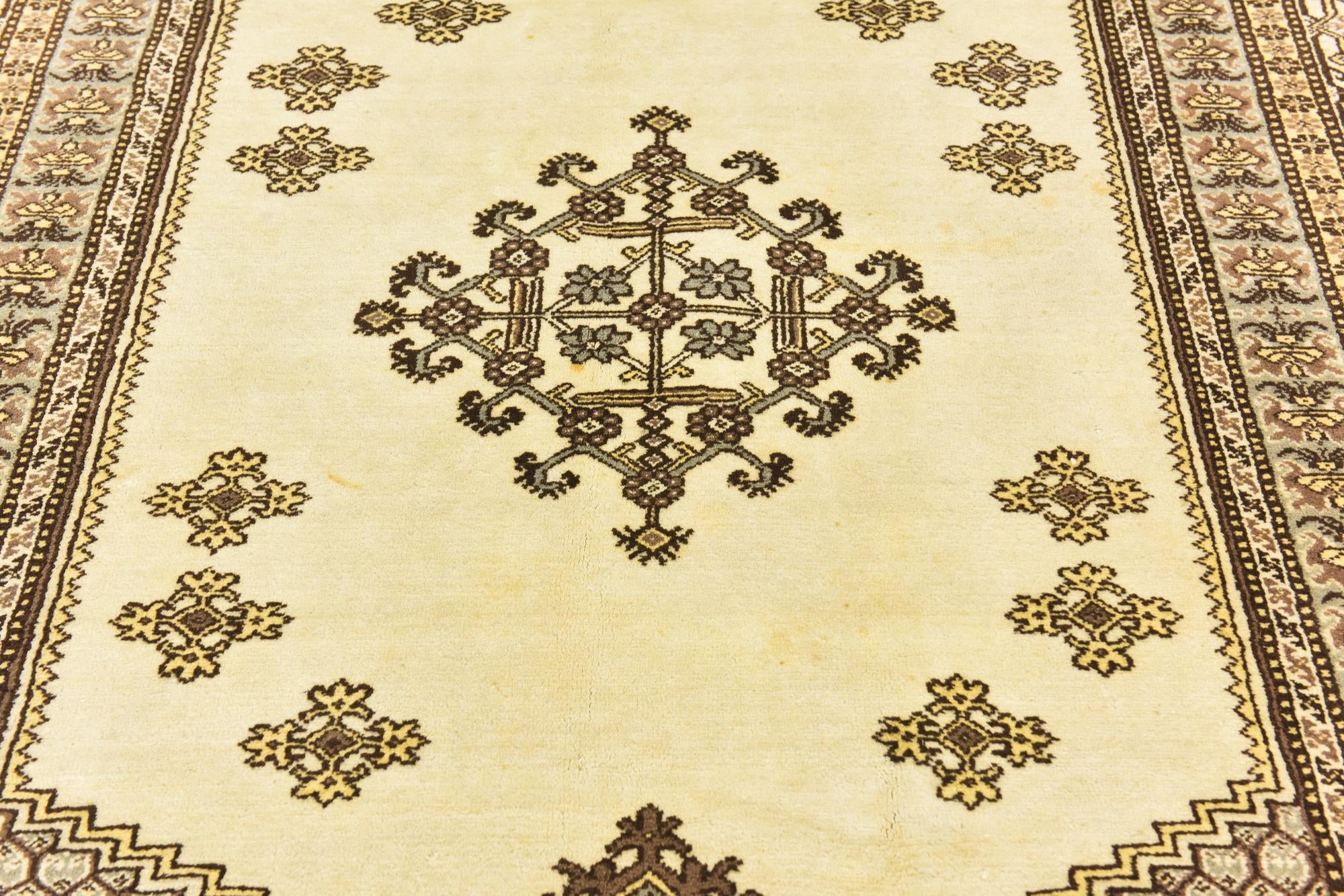 6' 6 x 9' Hand Knotted Moroccan Wool Rug