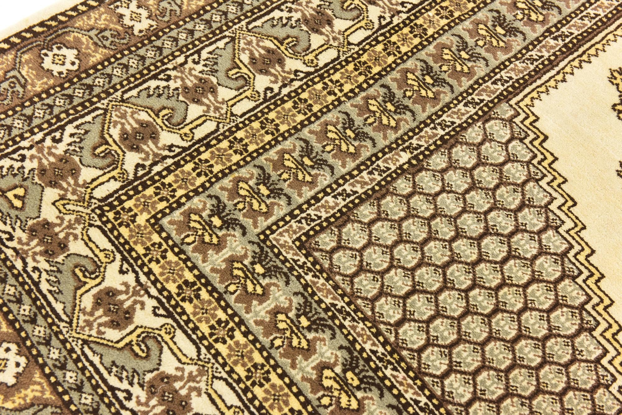 6' 6 x 9' Hand Knotted Moroccan Wool Rug