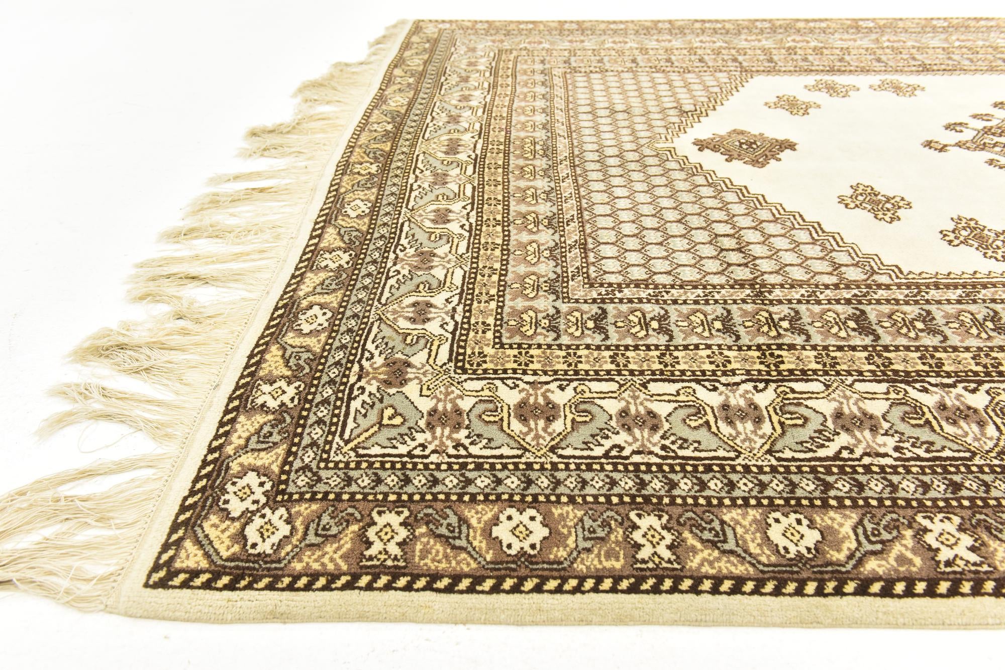 6' 6 x 9' Hand Knotted Moroccan Wool Rug