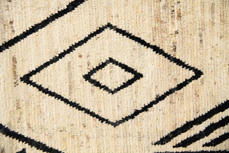 Detail image of 13' 4 x 17' 7 Hand Knotted Moroccan Wool Rug