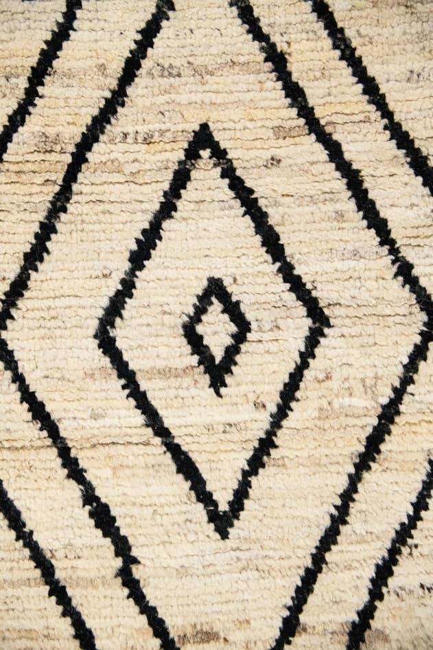 Detail image of 13' 4 x 17' 7 Hand Knotted Moroccan Wool Rug