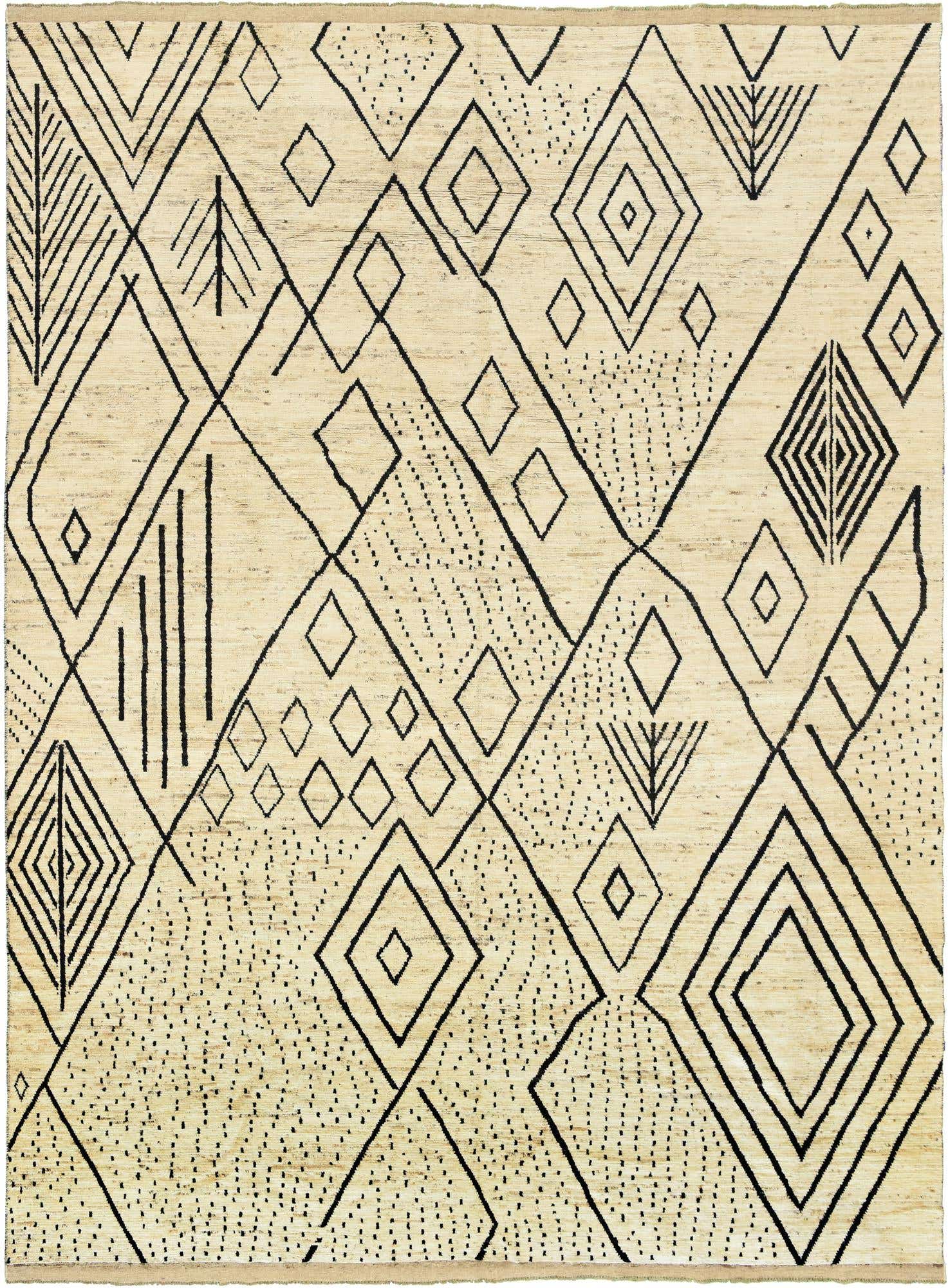 13' 4 x 17' 7 Hand Knotted Moroccan Wool Rug