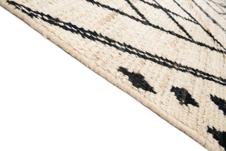 Detail image of 10' 7 x 14' 1 Hand Knotted Moroccan Wool Rug