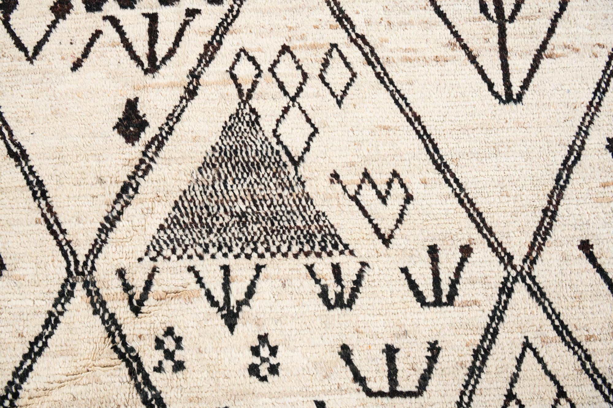 10' 7 x 14' 1 Hand Knotted Moroccan Wool Rug