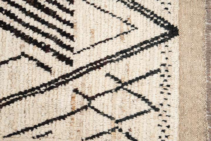 10' 7 x 14' 1 Hand Knotted Moroccan Wool Rug
