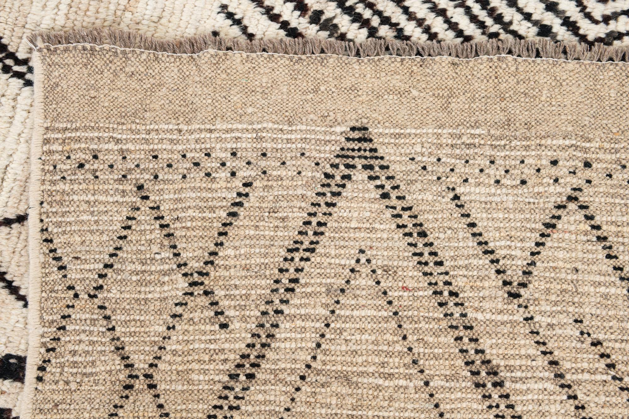 10' 7 x 14' 1 Hand Knotted Moroccan Wool Rug