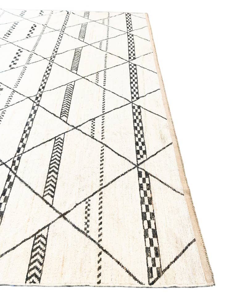 Detail image of 12' 3 x 18'  Hand Knotted Moroccan Wool Rug