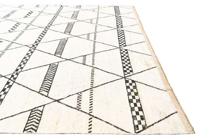 12' 3 x 18' Hand Knotted Moroccan Wool Rug