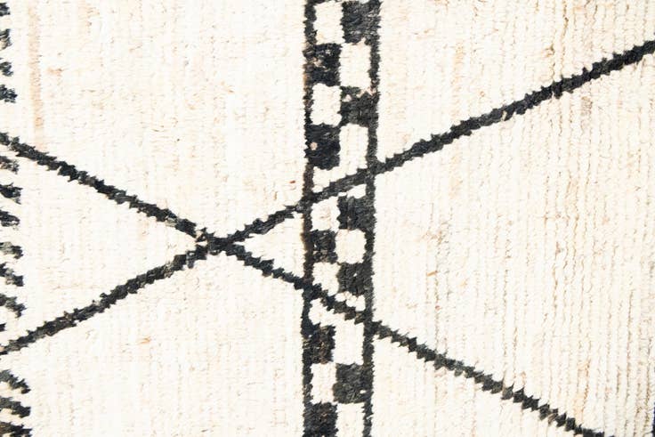 Detail image of 12' 3 x 18' Hand Knotted Moroccan Wool Rug
