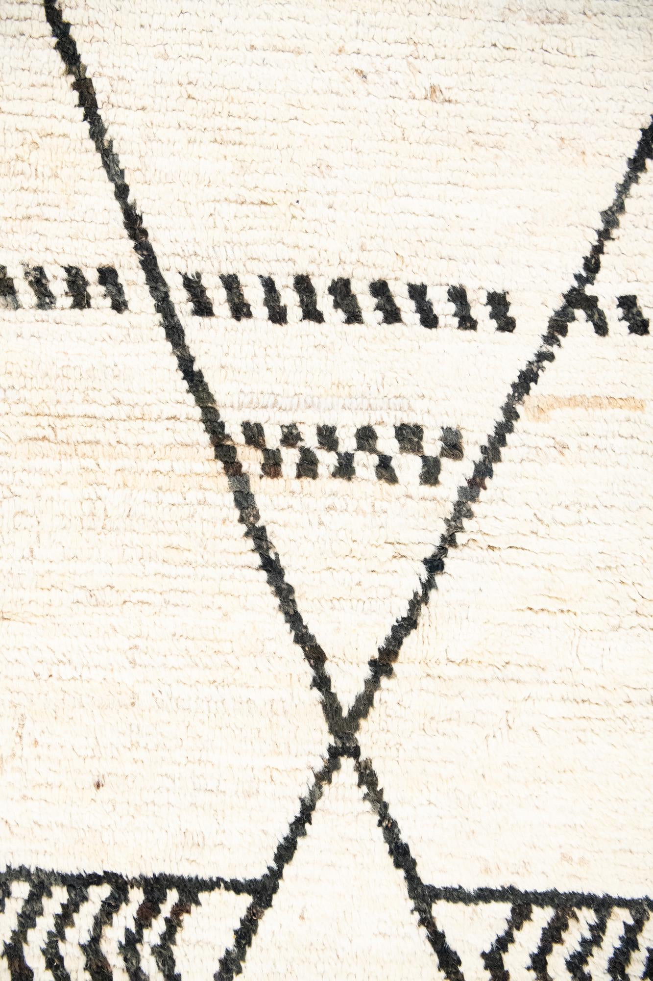 12' 3 x 18' Hand Knotted Moroccan Wool Rug