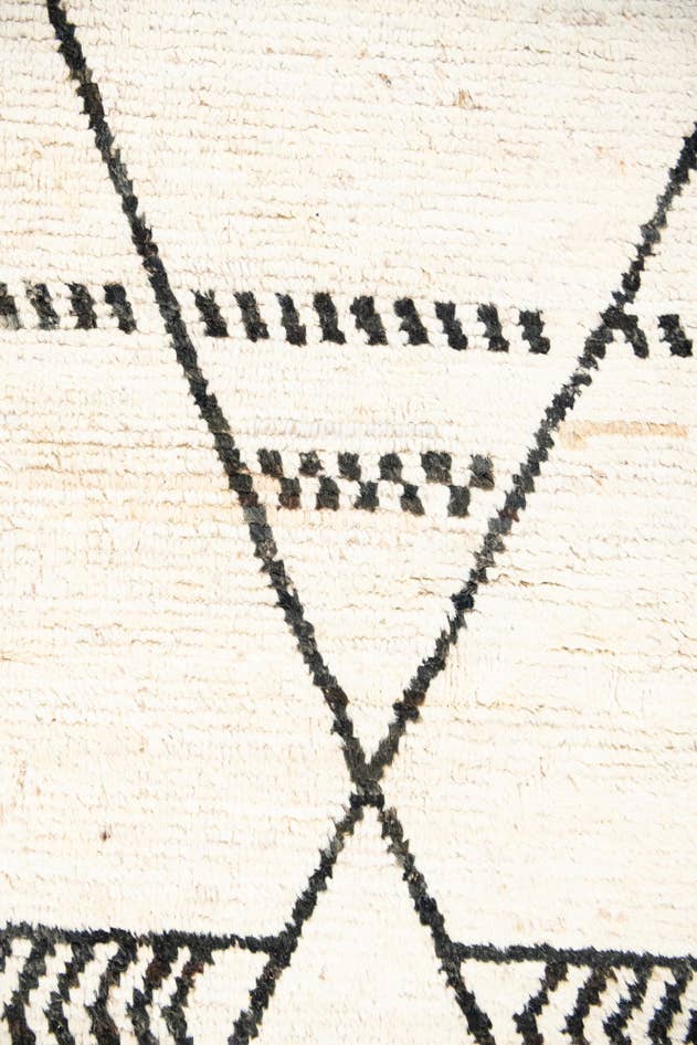 Detail image of 12' 3 x 18' Hand Knotted Moroccan Wool Rug