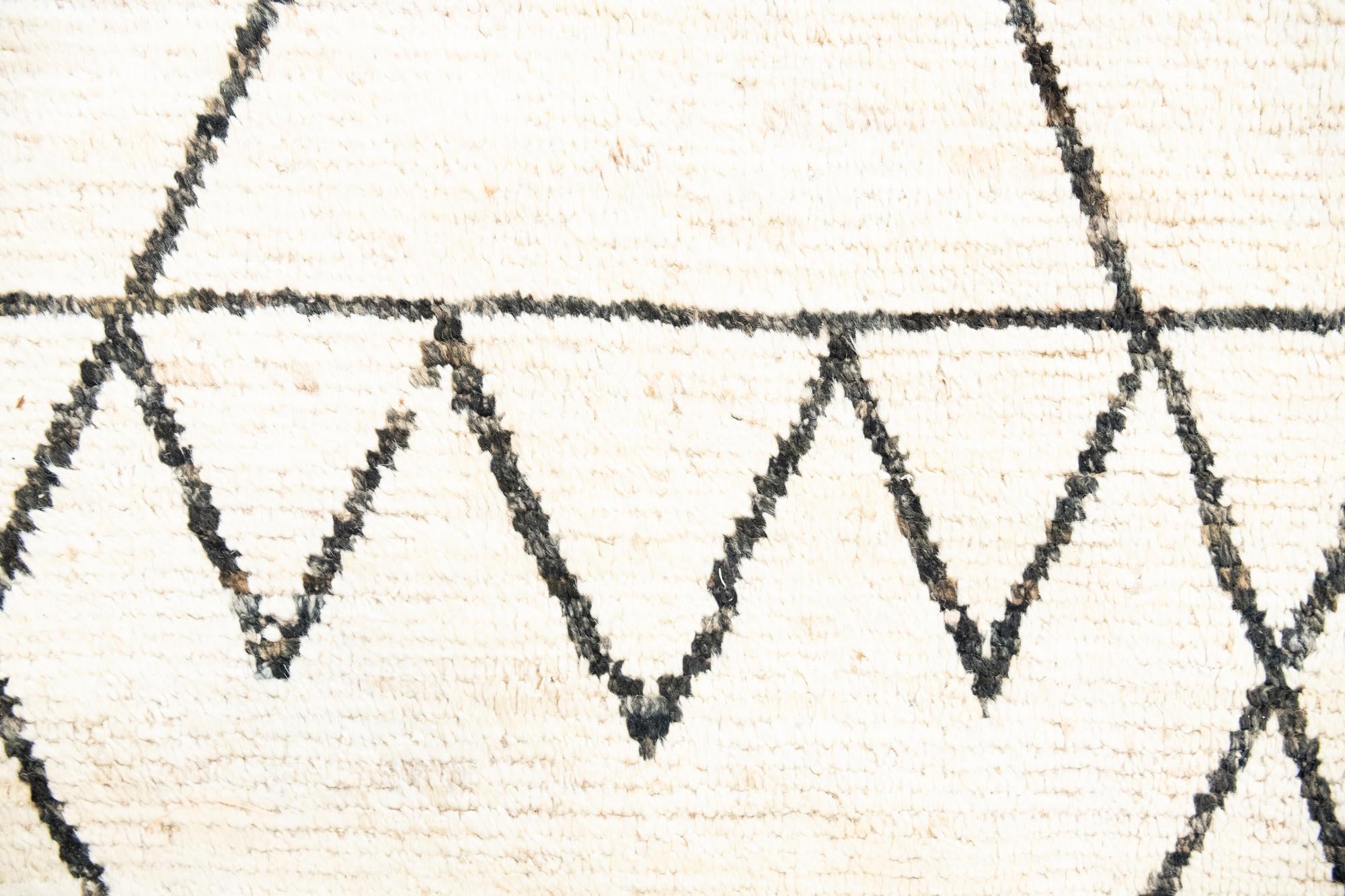 12' 3 x 18' Hand Knotted Moroccan Wool Rug