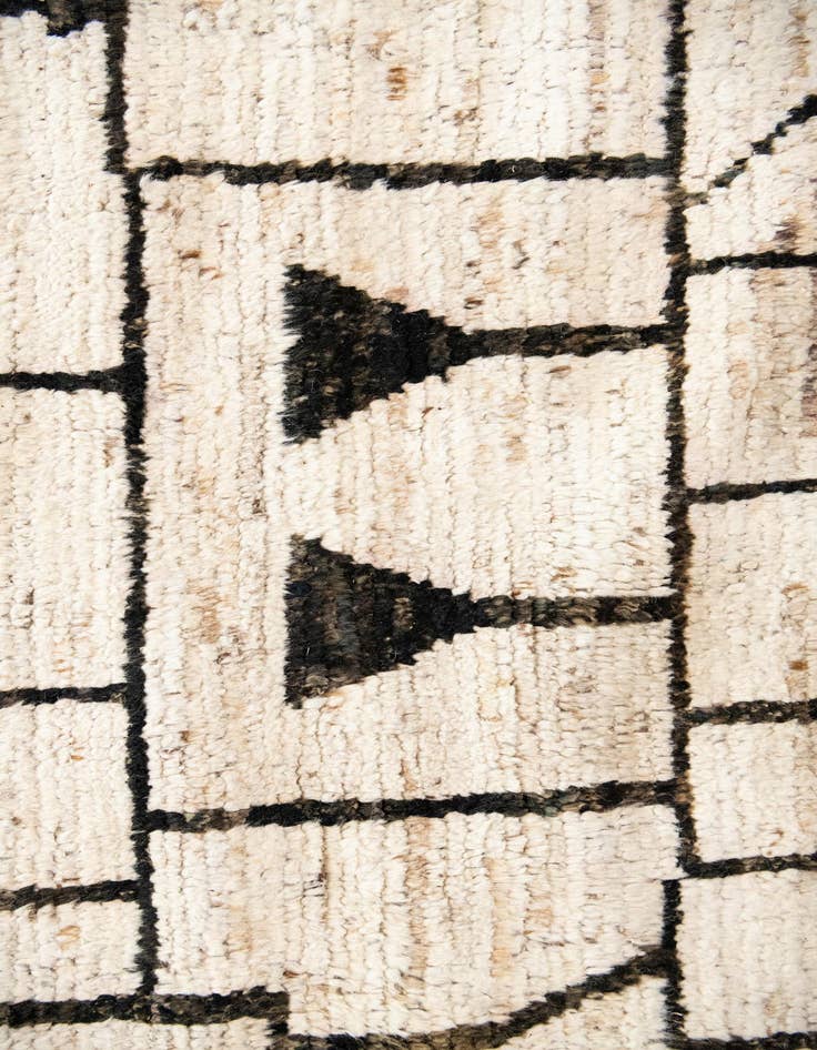 Detail image of 12' 6 x 17' 6  Hand Knotted Moroccan Wool Rug