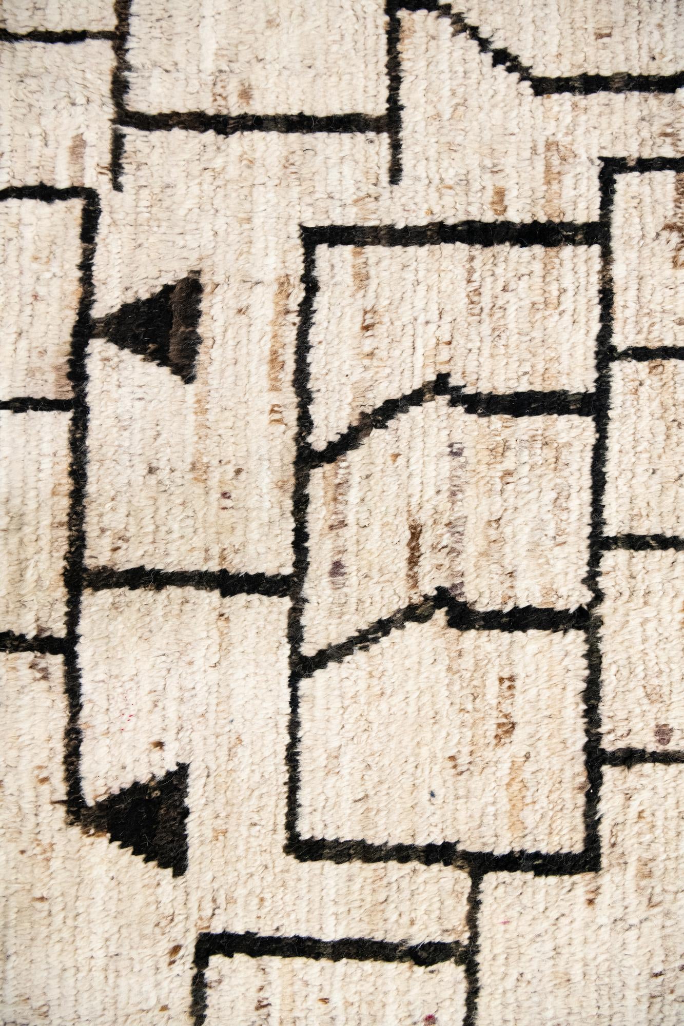 12' 6 x 17' 6 Hand Knotted Moroccan Wool Rug