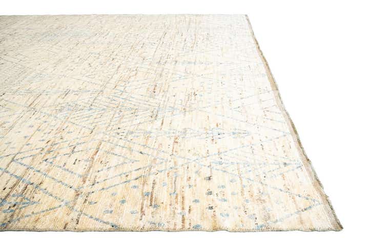 13' 7 x 16' Hand Knotted Moroccan Wool Rug