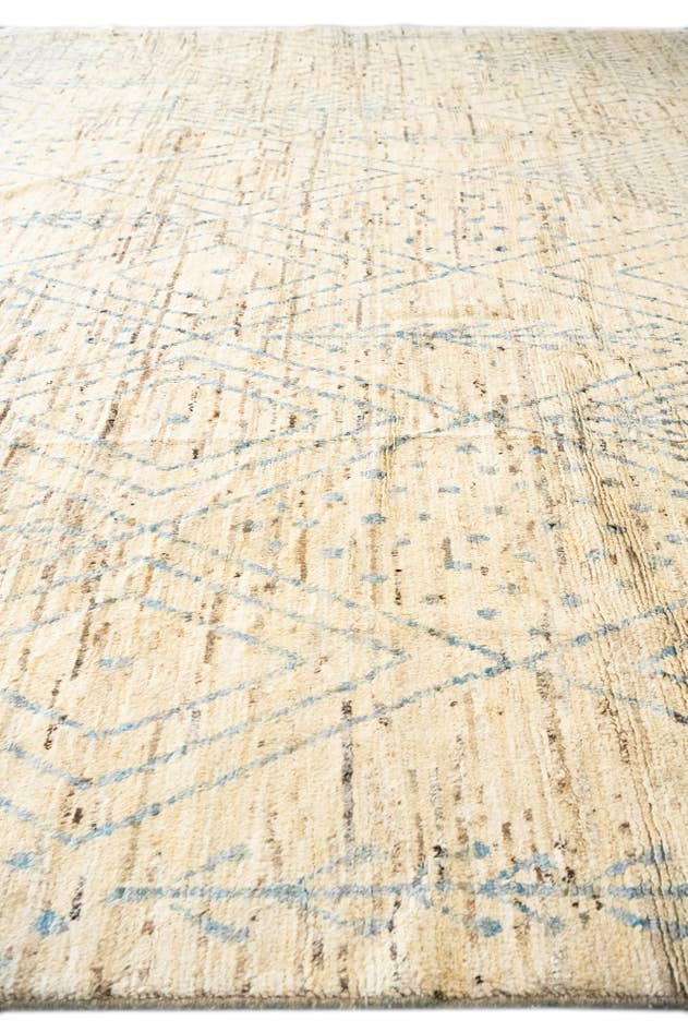 Detail image of 13' 7 x 16' Hand Knotted Moroccan Wool Rug