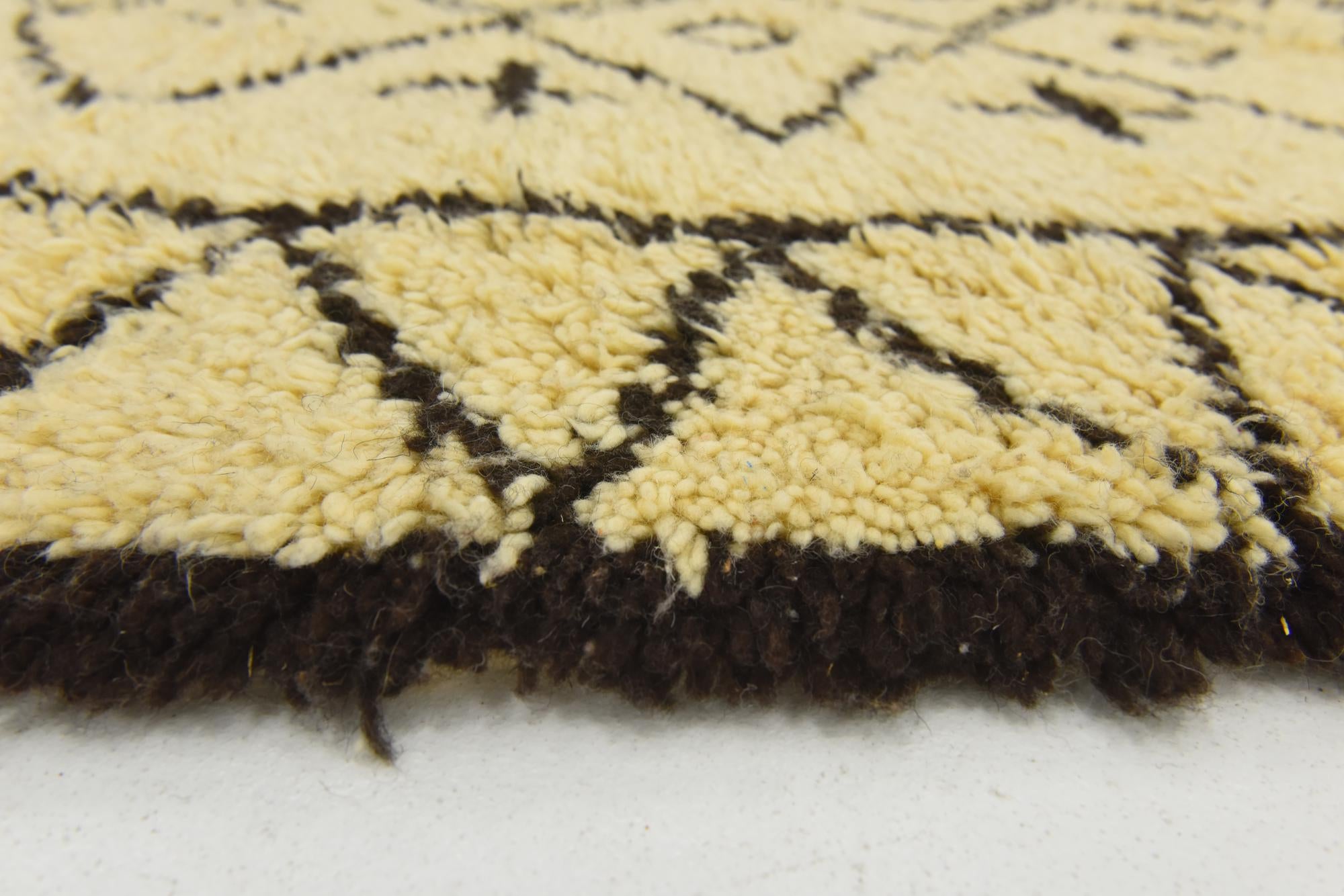 6' 6 x 9' 1 Hand Knotted Moroccan Wool Rug