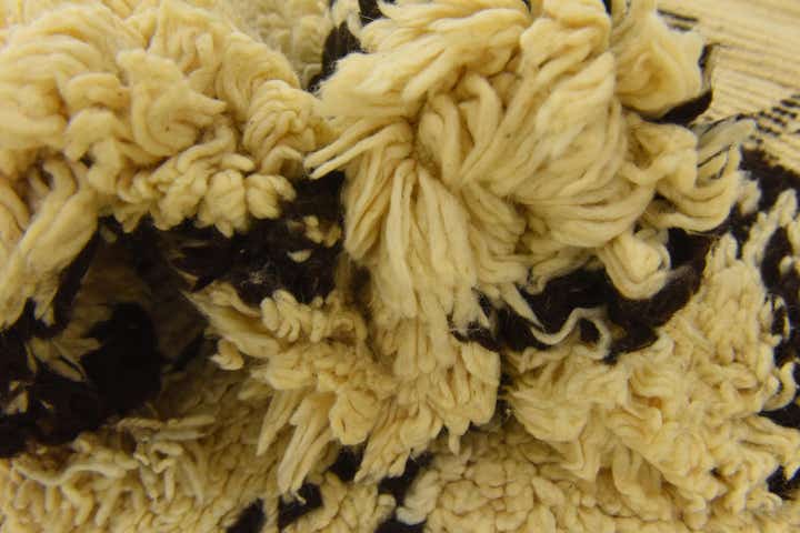 6' 6 x 9' 1 Hand Knotted Moroccan Wool Rug