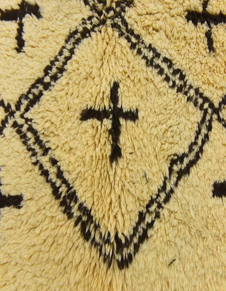 Detail image of 6' 6 x 9' 1  Hand Knotted Moroccan Wool Rug