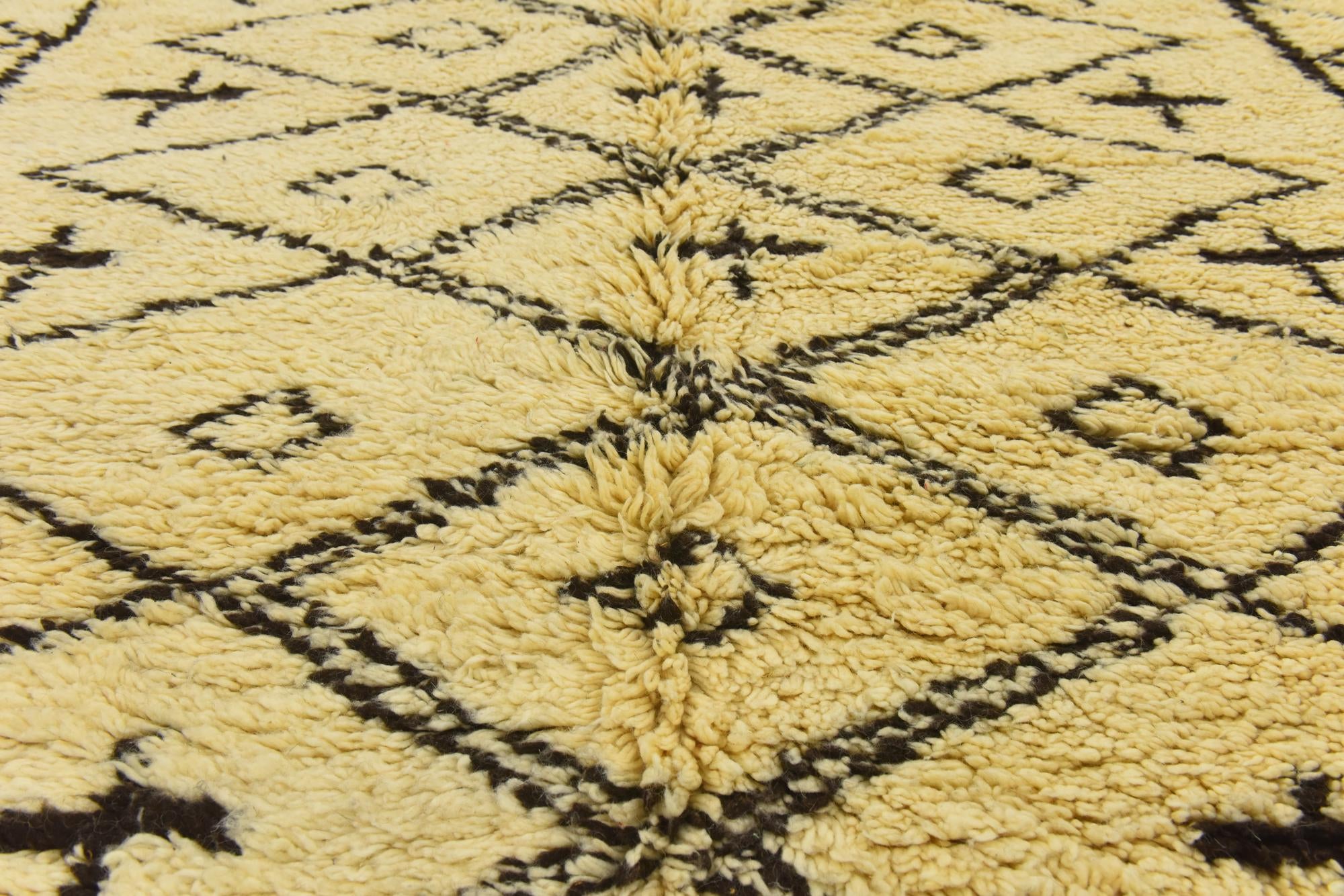 6' 6 x 9' 1 Hand Knotted Moroccan Wool Rug