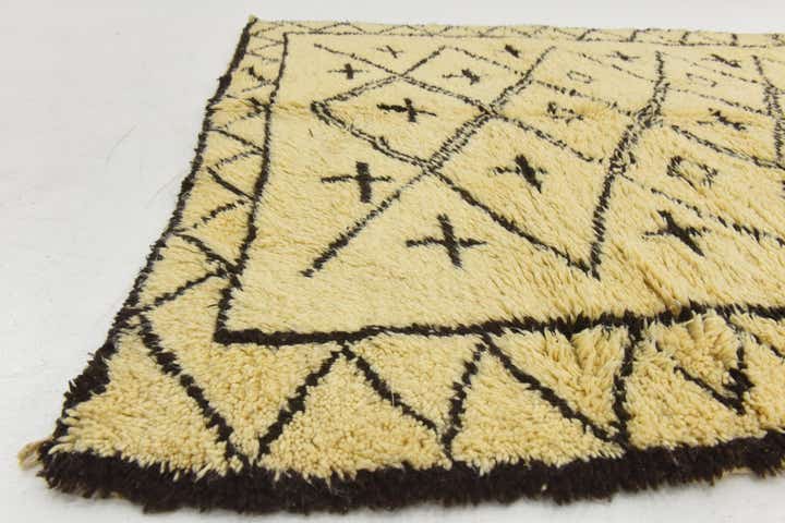 6' 6 x 9' 1 Hand Knotted Moroccan Wool Rug