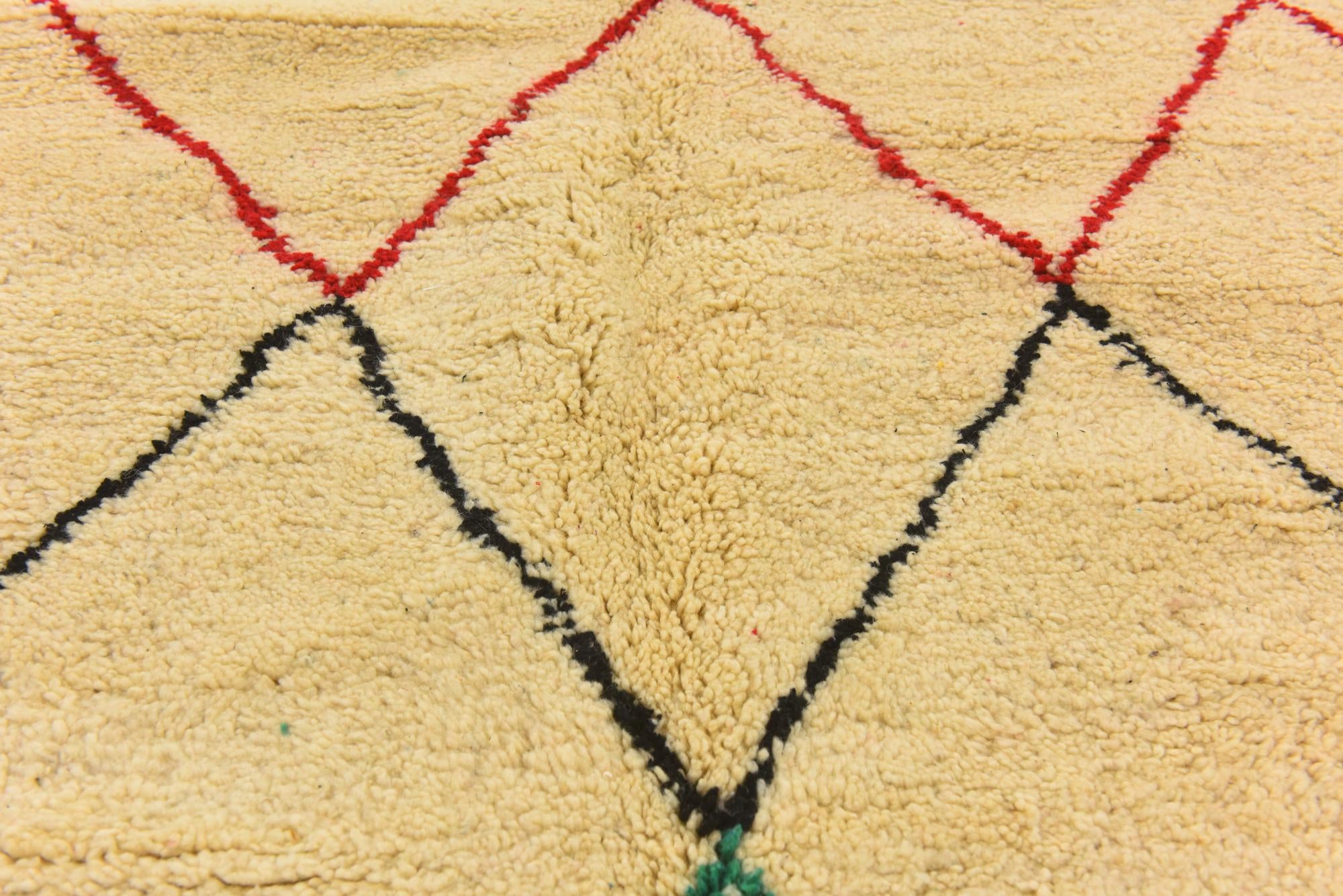 5' 1 x 8' 2 Hand Knotted Moroccan Wool Rug