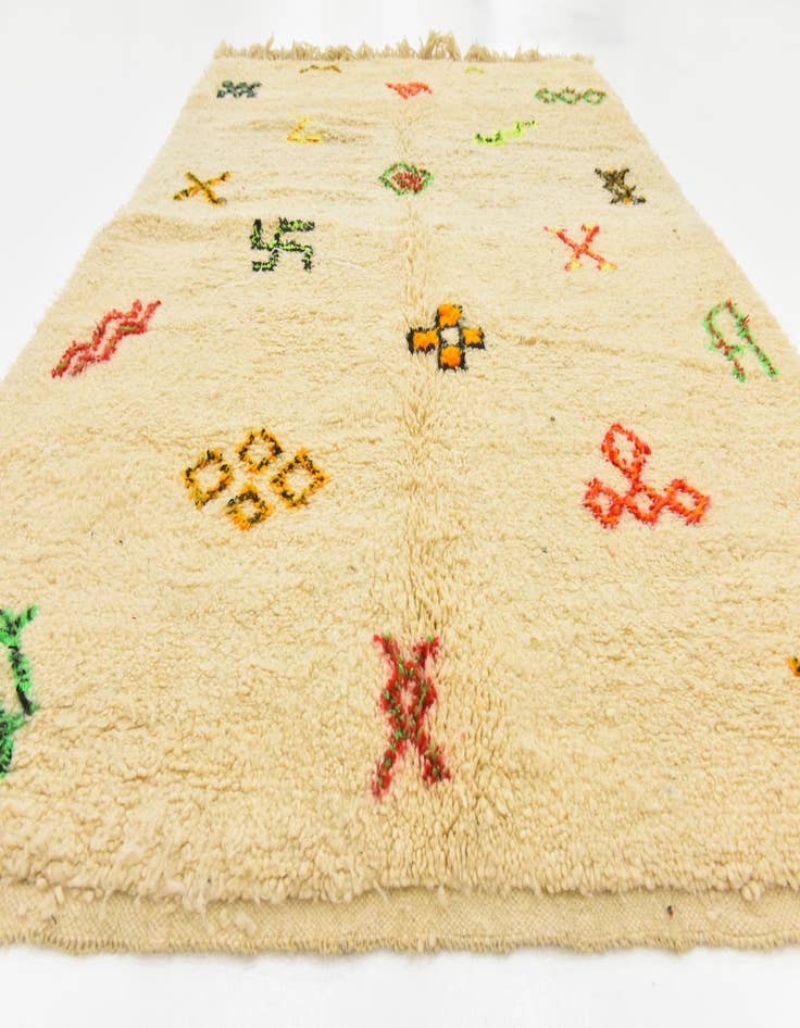 Detail image of 5' 4 x 7' 10  Hand Knotted Moroccan Wool Rug