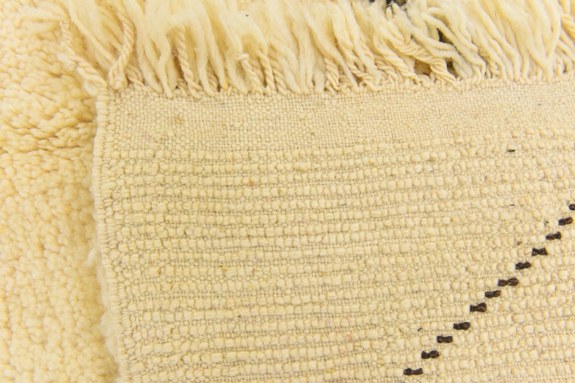 5' 1 x 8' 3 Hand Knotted Moroccan Wool Rug