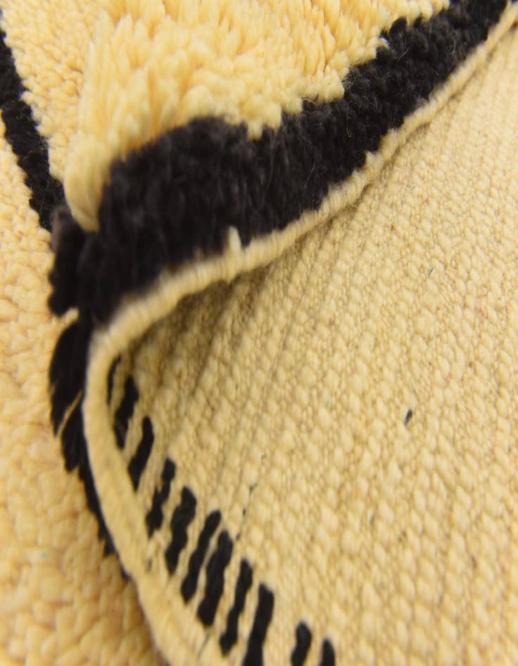 Detail image of 5' 6 x 7' 5  Hand Knotted Moroccan Wool Rug