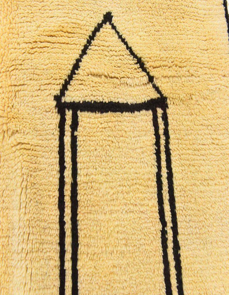 Detail image of 5' 6 x 7' 5  Hand Knotted Moroccan Wool Rug