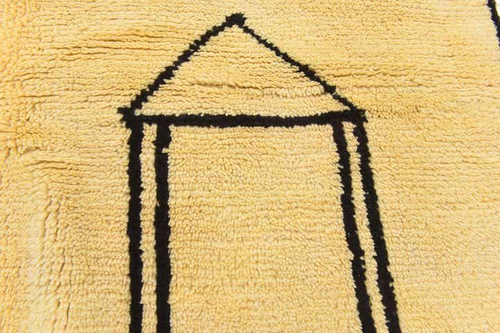5' 6 x 7' 5 Hand Knotted Moroccan Wool Rug
